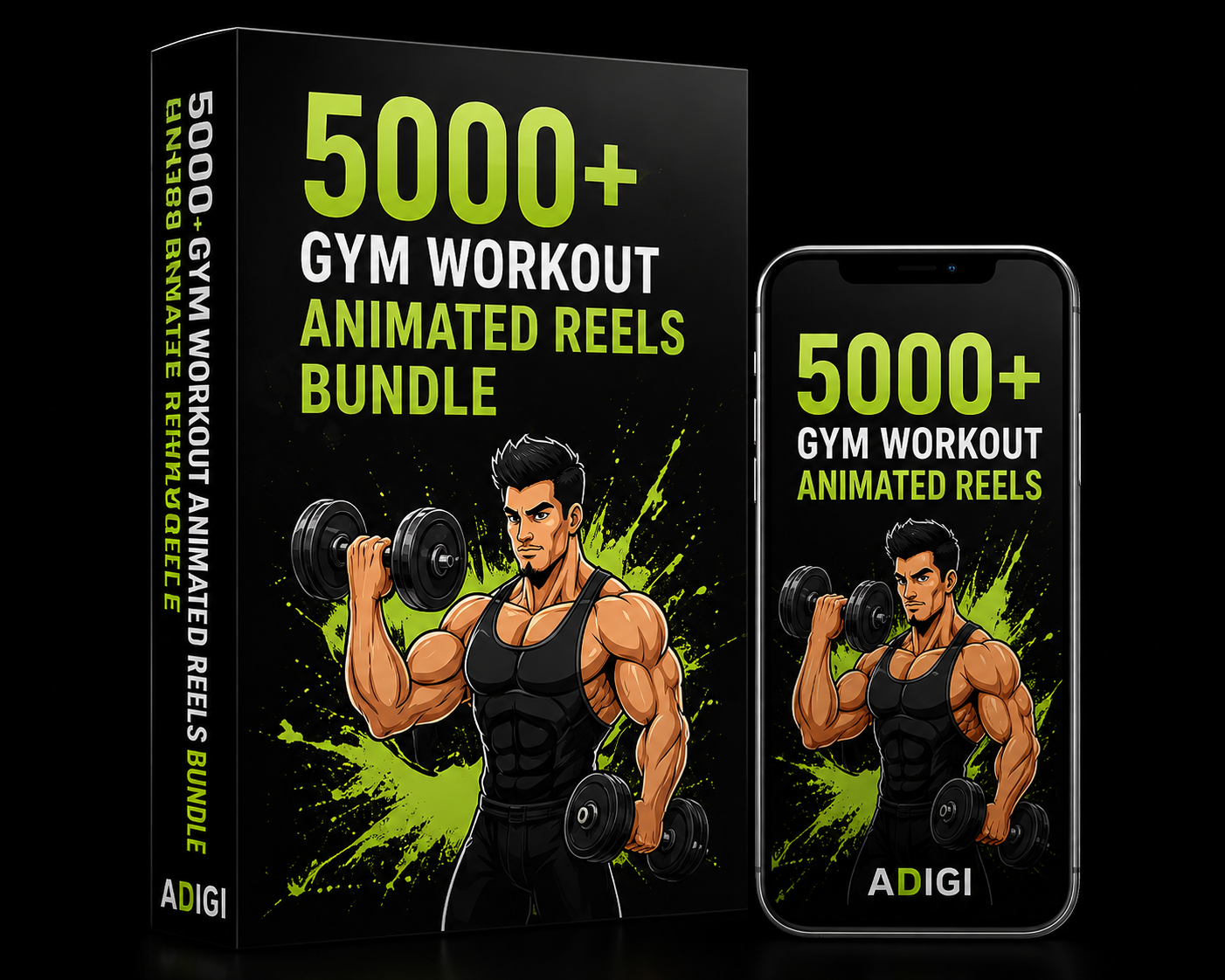 5000+ Gym Workout Animated Reels Bundle